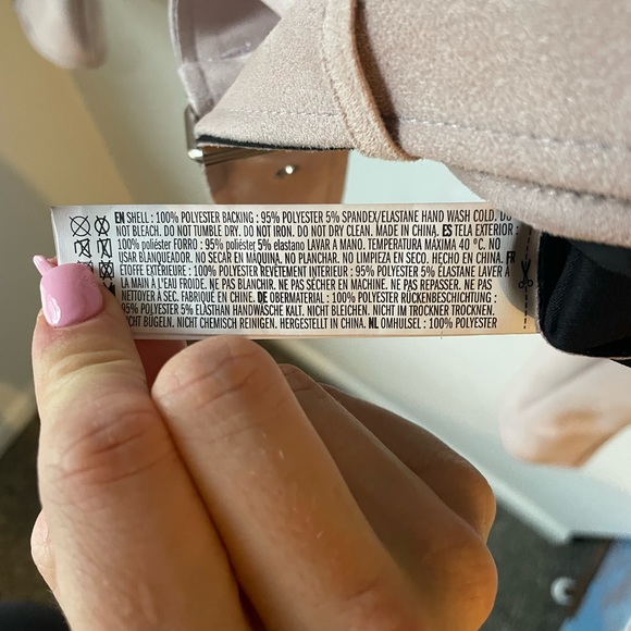 Forever 21 Faux Suede Pink Moto Jacket Women’s Medium - Picture 6 of 6